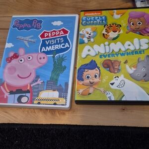 Peppa Pig Visits America DVD - Pink and Blue Cover